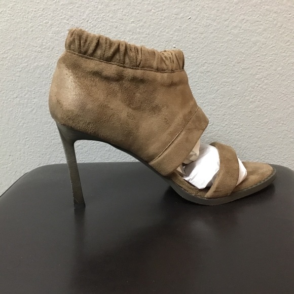 ✨Vegan Suede Open Toe Heels - Picture 2 of 3